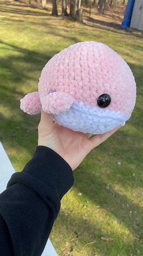 Handmade Crochet Whale Amigurumi Stuffed Animal | AerieREAL