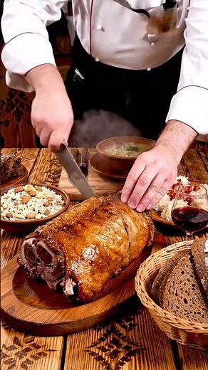 Slovak Camel Roast 🍖 | Bryndzové Halušky, Sauerkraut Soup & Plum Brandy | ASMR Feast