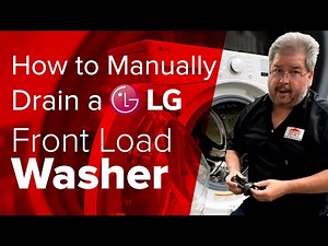 How to manually drain water out of your LG front load washer