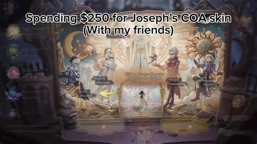 My wallet is crying rn (I only cut to the good parts) . . . #idvCOA #josephidv #identityv #idv #photographeridv