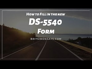 How to fill in the DS-5540