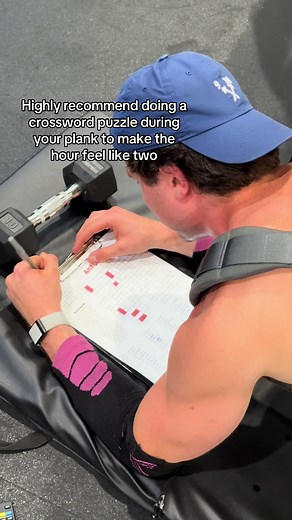 Crossword Puzzle Plank Challenge: Hour Feels Like Two