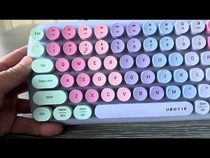 UBOTIE Portable Bluetooth Colorful Computer Keyboards Review