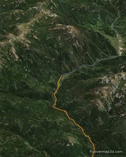 Flyover Map 3D from Bozeman, MT, USA to West Yellowstone, MT, USA #travel #hiking #nature