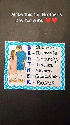 😍 Easy Brother's Day Meaningful Card Anyone Can Make!