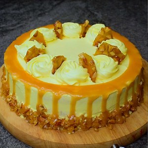 371K views · 3K reactions | Butterscotch Cake Recipe | Homemade Butterscotch Sauce & Praline | Zuranaz Recipe | Facebook