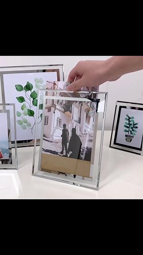 Modern HD Crystal Glass Photo Frame for Home Decor