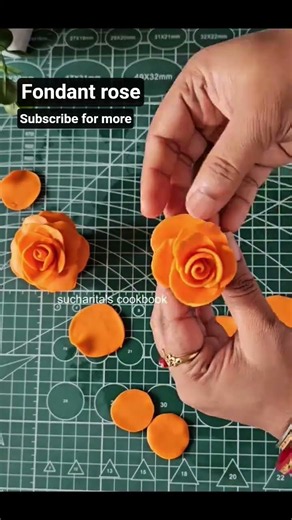 🌹 Beautiful Fondant Rose Tutorial | Easy Cake Decoration