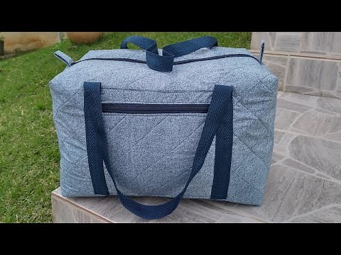 Bolsa de viagem, jeito fácil de costurar ❤️, passo a passo.
