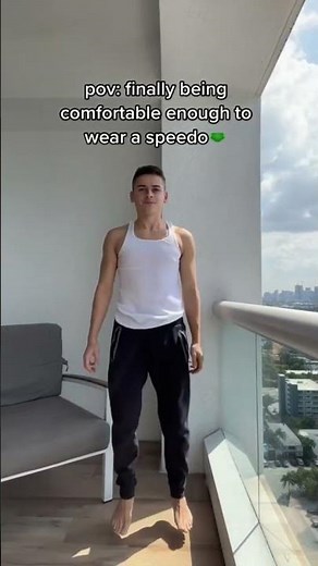 Finally being comfy enough to wear a speedo 🩲👀