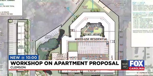 Clemson neighbors fight proposed eight-story student housing project