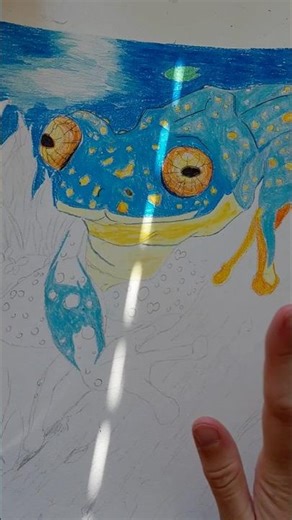 Is it possible to mix crayons and pencils? #art #artvideo #animalart #animaldrawing