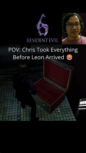 RE6 Chris in Ch. 3 Can Loot Everything Before Encountering Leon
