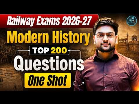 Railway Exams 2026 | Modern History One Shot | Important Questions | Jeet Rana Sir