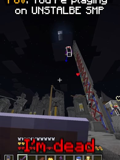POV: playing on UNSTALBE SMP #minecraft #unstablesmp #wemmbu #fyp | minecraft in minecraft