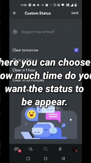 How to set up custom status in the discord mobile version. #discord #discordtutorial #shorts