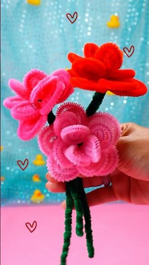 DIY Rosas de limpiapipas 🌹 #diy #flores #díadelasmadres #mothersday