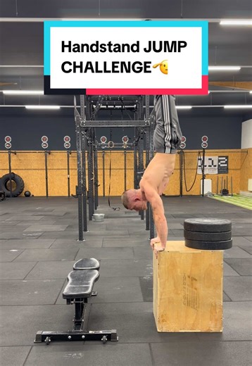 Handstand JUMP CHALLENGE🫡 #foryou #calisthenics #challenge #handstand