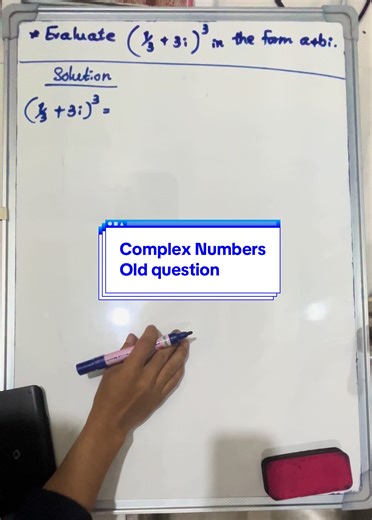 Complex Numbers Solving old question #fypသိချင်တာမေးလို့ရပါတယ် #Great12_Maths #Chapter_1 #3_marks