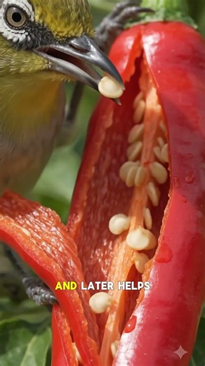 This tiny bird can eat chili peppers like they’re nothing #ChiliPepper #AnimalFacts #Wildlife