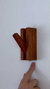 One Block, Hidden Hook #shorts #woodworking #diy