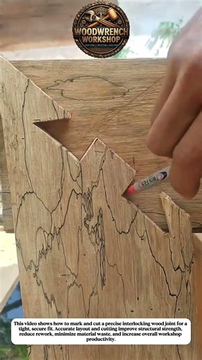 Smart Interlocking Wood Joint Technique | Strong & Efficient Woodworking
