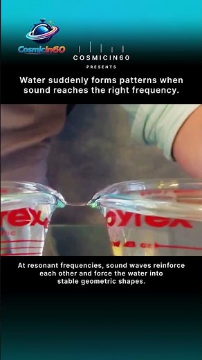 Sound Is Literally Reshaping The Water 🤯🌊