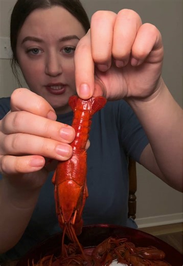 If you are worried about the intestinal tract on a crawfish, well look no further! This is how you can easily take it out without losing any meat! 🦞🦞🦞 #crawfish #crawfishseason #peelingcrawfish #asmreating #asmr