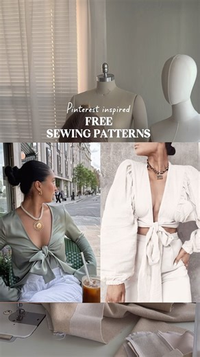 VIKTORIA CAMPBELL | Front tie blouse Free Sewing Pattern from Unfettered patterns✨ 🔍 you can find this pattern by searching its name or 1029 on the... | Instagram