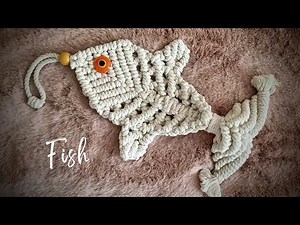 Diy macrame fish 🐠🐟 tutorial for beginners step by step || coastal macrame #youtube #subscribe