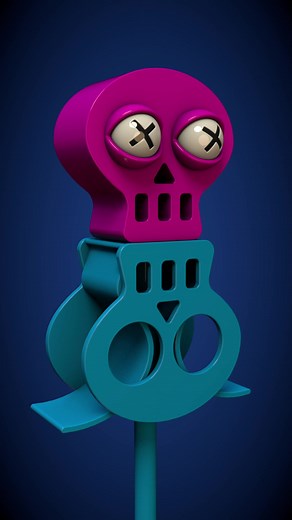 4.5K views · 41 reactions | Death with a Twist  #thelovelyhorrorshow #animation #animations #3danimation #3danimations #cinema4d #c4d #blender #3dart #3dartist #loopingfun #loopinganimation | The Lovely Horror Show | Facebook