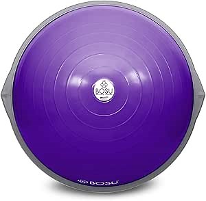 Ativafit Balance Ball Half Exercise Ball Balance Trainer Inflatable Yoga Ball for Home Gym Workouts Core Strength Fitness Half Ball with Resistance Bands, Pump, Support to 660 lbs