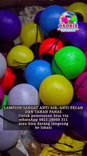 lampion gantung outdoor dan indoor,.. banyak warna dan banyak ukuran