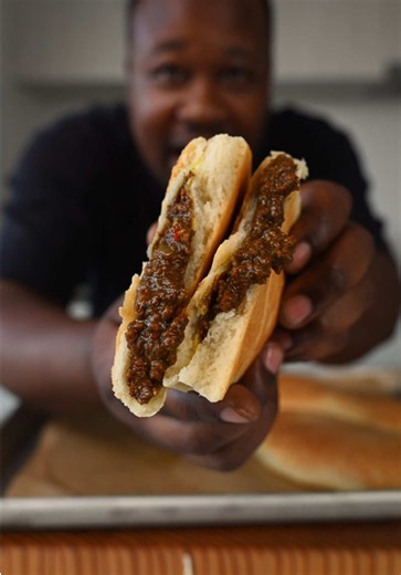 Jamaican Meatloaf (Coco Bread with Beef Patty Filling)