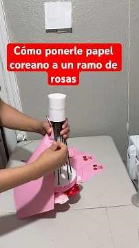How to put Korean paper on a bouquet of roses #paper #bouquet #seternalroses #tutorial #diy