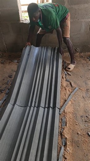 #construction #reel how to install precast concrete facial | Godwin Artwork design