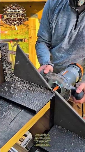 Perfect Deck Board Cuts with Trim Router Guide #DIY #Woodworking #DeckBuilding #karpenter