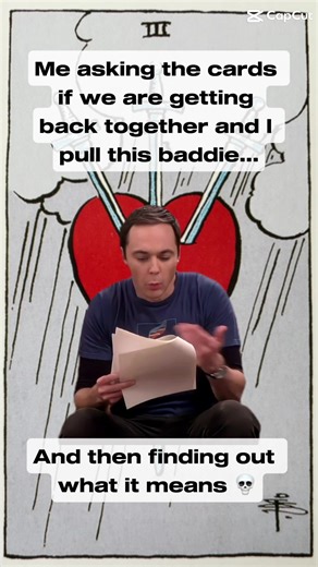 A dagger to the heart this card cuts deep. In love readings, the Three of Swords brings pain, betrayal, or emotional separation. It’s the storm before clarity, the wound that demands healing. Whether it’s a breakup, a secret, or words that hurt like spells gone wrong, this card warns: something is piercing the heart’s truth. Drawn in your Witch Tarot App, this card isn’t here to punish it’s here to wake you up, reveal what’s hidden, and help you reclaim your power. 💔✨ #tarot #tarotlearning