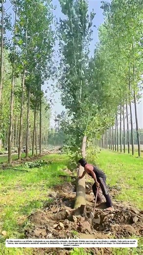 Derribar con precisión: Cómo un solo golpe cambia el rumbo de un bosque