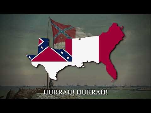 "The Bonnie Blue Flag" - Confederate Army Marching Song [LYRICS]