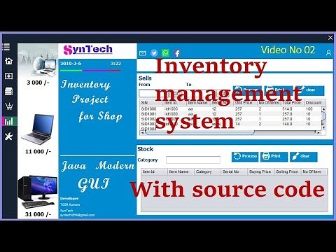 gui design tutorial for beginners with source code inventory management system #2