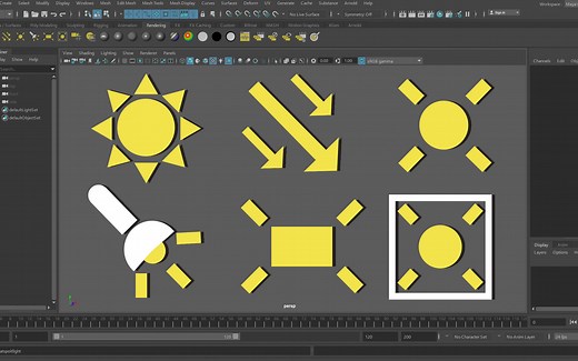 Maya教学：1 - 灯光类型和应用场景介绍