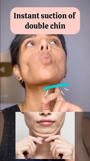 1 face exercise 2 anti age effects: Double chin and nasolabial fold