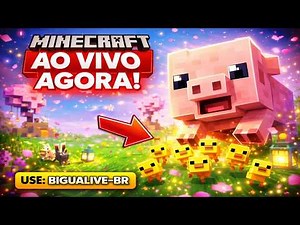 🧟‍♂️Minecraft Bedrock Ao vivo com os inscrito