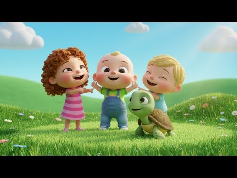 Turtle Walk with Zuzu | Slow & Fun Movement Song for Kids | Zuzu Kid TV