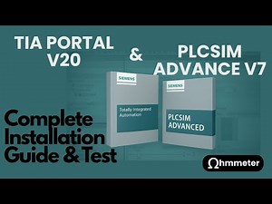 How to install SIEMENS TIA Portal V20 & PLC SIM Advance V7 with download links!