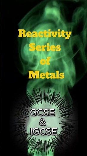 Reactivity Series of Metals