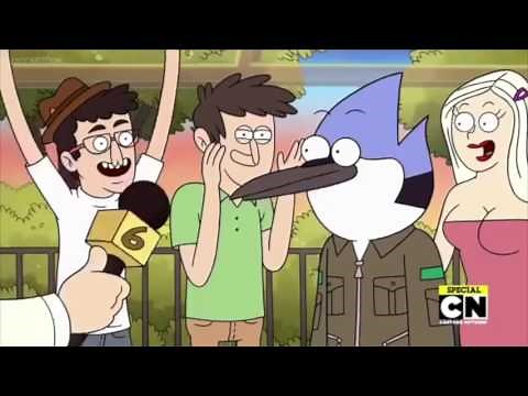 Regular show credits but with ocean man