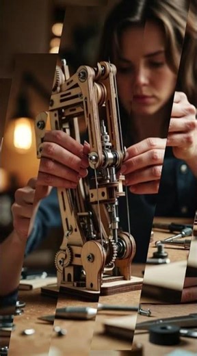 “She Crafts a Wooden Hovering Drone – Step by Step Engineering Magic!”