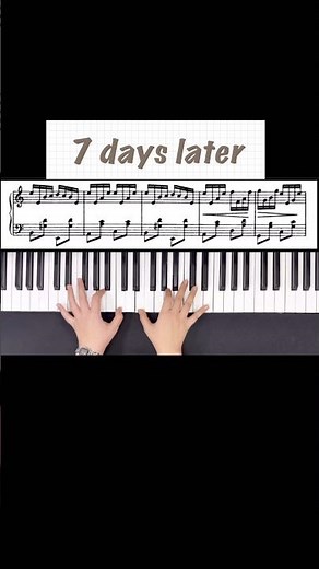 🎹 Day 1 vs Day 7 – Sibelius Etude Op.76 No.2 A minor #shorts #slowpiano #sheetmusic#sibelius